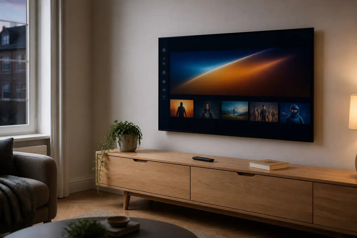 Living room TV ready for Provider Beta setup